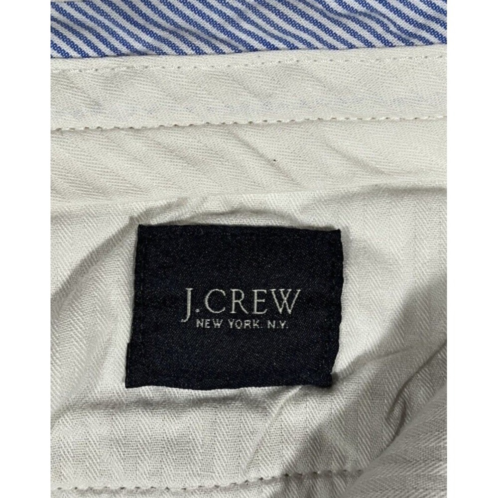 J Crew Pants Essential Chino Tan Khaki Flat Front Slash Pockets Men Size 32 X 29 - Picture 12 of 13